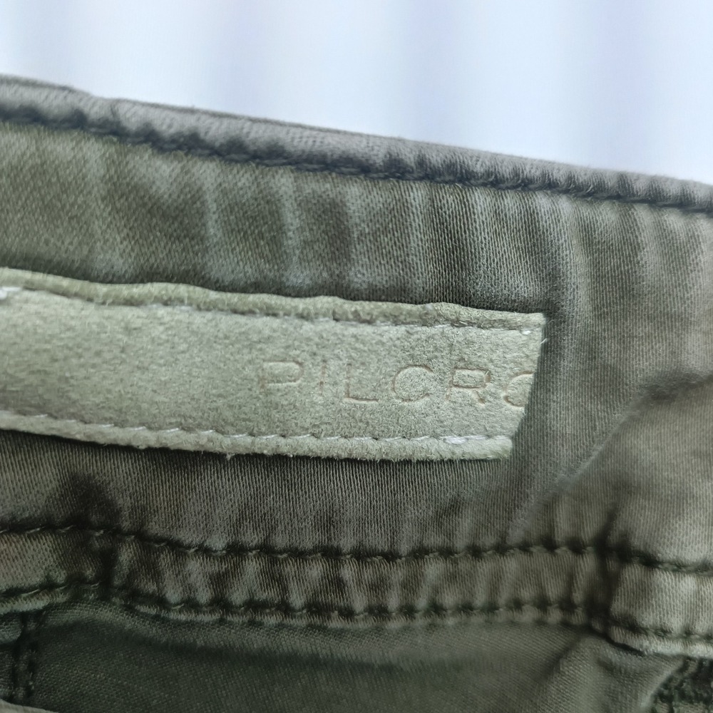 Pilcro and the Letterpress The Demilune Boot Olive Green Utility Pants 26 Casual - Picture 3 of 9